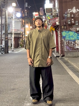 「CA4LA（カシラ）のアイテム」を使った、いつきんぐさん（メンズ・173cm）の秋コーディネート