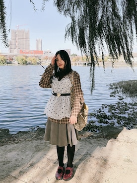 Jing 🇹🇼さん(レディース・158cm)の冬コーディネート