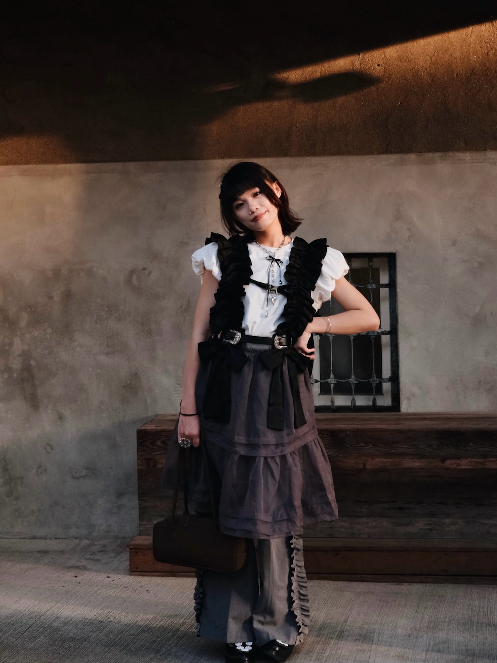 リボンハーネスを使った人気ファッションコーディネート - WEAR