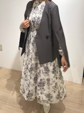 「アイテム（ノーカラージャケット）」を使った、天王寺ミオ本館店さん（レディース・153cm）の秋コーディネート