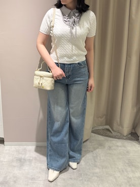 「MISCH MASCH（ミッシュマッシュ）のアイテム」を使った、天王寺ミオ本館店さん（レディース・164cm）の春コーディネート