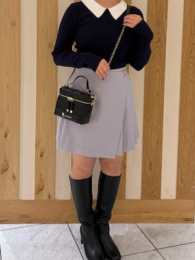 「MISCH MASCH（ミッシュマッシュ）のアイテム」を使った、天王寺ミオ本館店さん（レディース・153cm）の春コーディネート