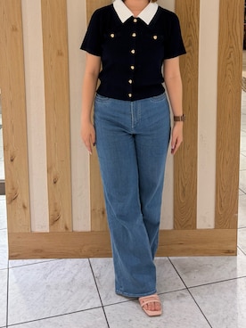 「デニムスタイル」｜天王寺ミオ本館店さん（レディース・153cm）の春コーディネート