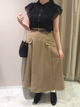 「MISCH MASCH（ミッシュマッシュ）のアイテム」を使った、天王寺ミオ本館店さん（レディース・164cm）の秋コーディネート