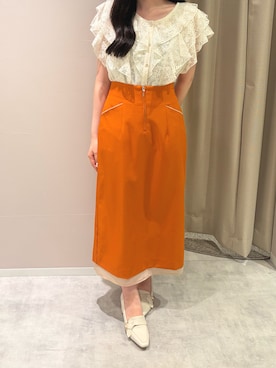 「MISCH MASCH（ミッシュマッシュ）のアイテム（スカート）」を使った、天王寺ミオ本館店さん（レディース・150cm）の春コーディネート