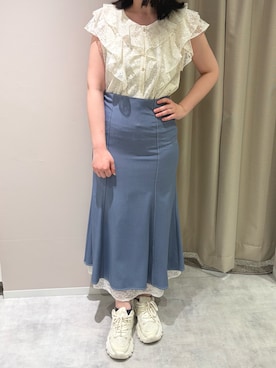 「MISCH MASCH（ミッシュマッシュ）のアイテム」を使った、天王寺ミオ本館店さん（レディース・164cm）の春コーディネート