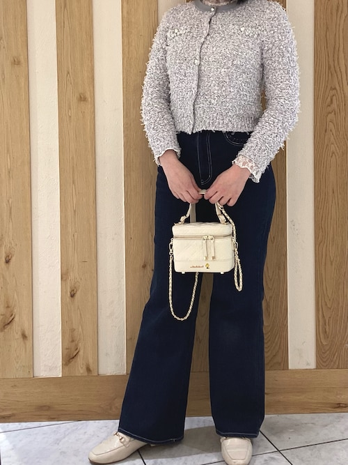 2026春夏新作 ミックステープツイードニットジャケット（カーディガン