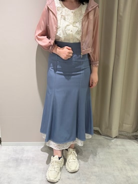 「MISCH MASCH（ミッシュマッシュ）のアイテム（トップス）」を使った、天王寺ミオ本館店さん（レディース・164cm）の春コーディネート