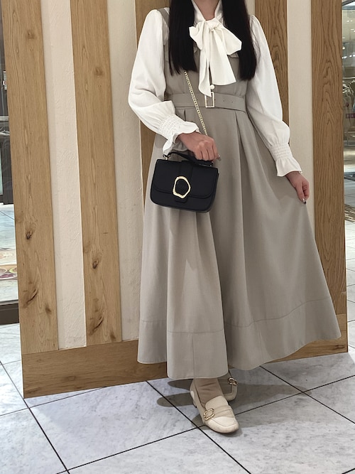 2026春夏新作 フラップ付きジャンスカ（ジャンパースカート）｜MISCH