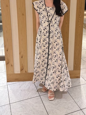 「花柄ワンピース」｜天王寺ミオ本館店さん（レディース・150cm）の春コーディネート