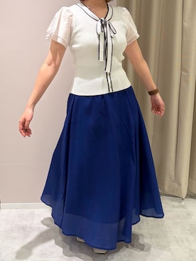 「MISCH MASCH（ミッシュマッシュ）のアイテム（スカート）」を使った、天王寺ミオ本館店さん（レディース・153cm）の春コーディネート