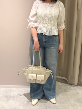 「MISCH MASCH（ミッシュマッシュ）のアイテム」を使った、天王寺ミオ本館店さん（レディース・164cm）の春コーディネート