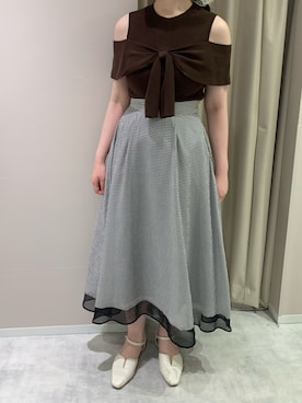 「MISCH MASCH（ミッシュマッシュ）のアイテム」を使った、天王寺ミオ本館店さん（レディース・164cm）の夏コーディネート