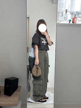 「アイテム（帽子）」を使った、私さん（レディース・152cm）の夏コーディネート