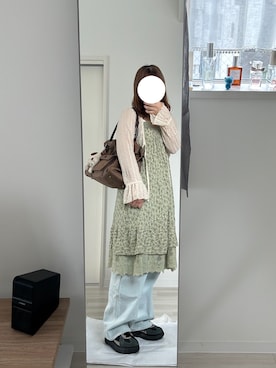 「アイテム（ボストンバッグ）」を使った、私さん（レディース・152cm・20代）の夏コーディネート