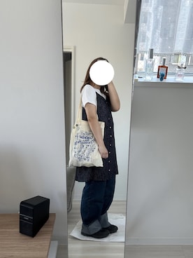 「厚底スニーカー」｜私さん（レディース・152cm）の夏コーディネート