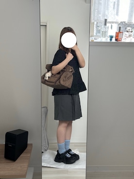 「厚底スニーカー」｜私さん（レディース・152cm）の秋コーディネート