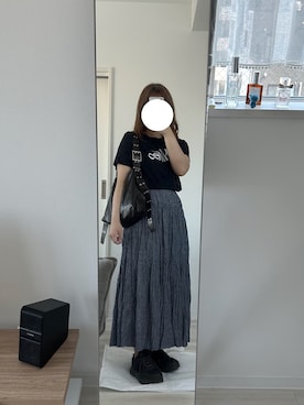 「NIKE(ナイキ)のアイテム(Tシャツ/カットソー)」を使った、私さん(レディース・152cm)の夏コーディネート