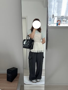「バレエシューズ」｜私さん（レディース・152cm）の夏コーディネート