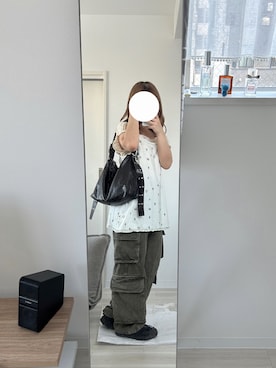 「レーストップス」｜私さん（レディース・152cm）の夏コーディネート