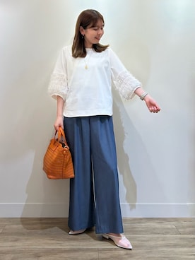 「Gready Brilliant（グレディブリリアン）のアイテム」を使った、TAKAKURAさん（レディース・155cm）の春コーディネート