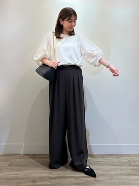 「アイテム（パンプス）」を使った、TAKAKURAさん（レディース・155cm）の夏コーディネート