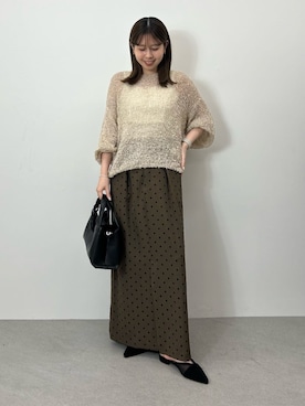 「アイテム（パンプス）」を使った、TAKAKURAさん（レディース・155cm）の夏コーディネート
