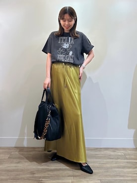 「アイテム（パンプス）」を使った、TAKAKURAさん（レディース・155cm）の夏コーディネート