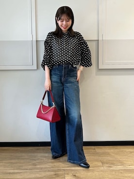「アイテム（リング）」を使った、TAKAKURAさん（レディース・155cm）の秋コーディネート