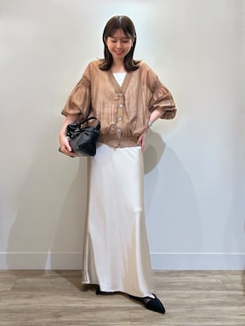 「アイテム（パンプス）」を使った、TAKAKURAさん（レディース・155cm）の夏コーディネート