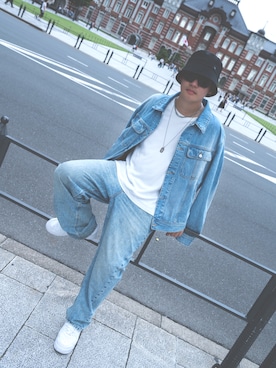 「DIESEL（ディーゼル）のメンズ デニムパンツ 2001 D-MACRO（デニムパンツ）」を使った、kotaro/Photographerさん（メンズ・181cm・10代）の夏コーディネート