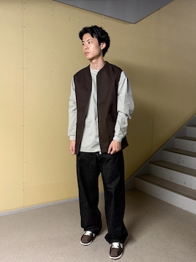 「アイテム（ベスト）」を使った、habo1019さん（メンズ・172cm）の夏コーディネート