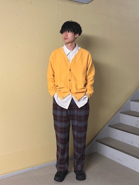 「EKAL（エカル）のアイテム」を使った、habo1019さん（メンズ・172cm）の秋コーディネート