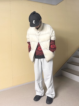 「EKAL（エカル）のアイテム」を使った、habo1019さん（メンズ・172cm）の冬コーディネート