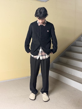 「アイテム（ノーカラージャケット）」を使った、habo1019さん（メンズ・172cm）の秋コーディネート
