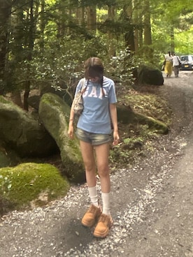 「GAP（ギャップ）のアイテム」を使った、anneさん（レディース・158cm）の夏コーディネート