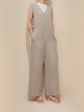 「united arrows」｜「アイテム（オールインワン・サロペット）」を使った、paxさん（レディース・166cm）の夏コーディネート