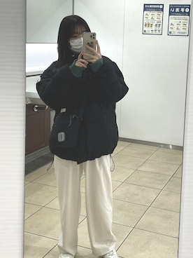 「152cm」｜「アイテム（スウェット）」を使った、たろうさん（レディース・152cm）の春コーディネート