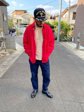「one way（ワンウェイ）のアイテム」を使った、DAISUKE  UCHIKAWAさん（メンズ・180cm）の秋コーディネート