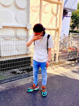 「BALR.（ボーラー）のアイテム（帽子）」を使った、yaさん（メンズ・173cm）の秋コーディネート