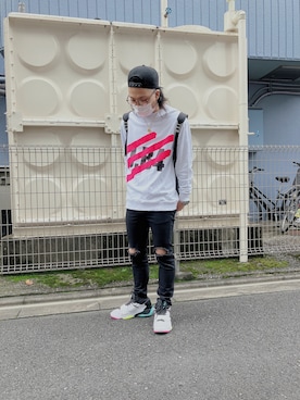 「BALR.（ボーラー）のアイテム（帽子）」を使った、yaさん（メンズ・173cm）の秋コーディネート