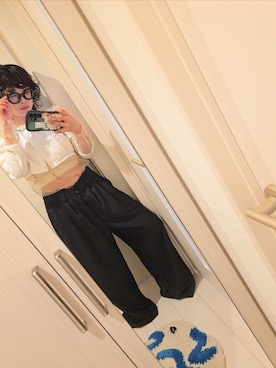 「アイテム（その他トップス）」を使った、nanachan1125さん（レディース・157cm）の秋コーディネート