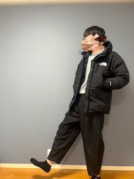「northface」｜きょぺさん（メンズ・178cm）の冬コーディネート