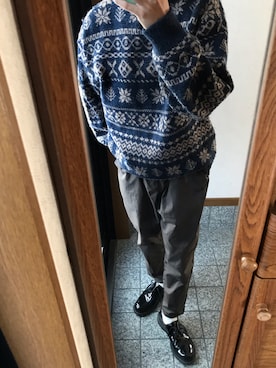 「nowm（ノウム）のアイテム（パンツ）」を使った、keita2000さん（メンズ・167cm）の秋コーディネート