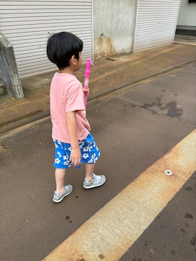 「こども ビームス（コドモビームス）のアイテム」を使った、onigiriboykentoさん（キッズ・120cm）の夏コーディネート