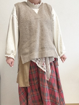 「Avail（アベイル）のアイテム」を使った、かづぴさん（レディース・156cm）の冬コーディネート