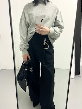 「アイテム（キーケース/キーアクセサリー）」を使った、MINAMIさん（レディース・153cm）の冬コーディネート
