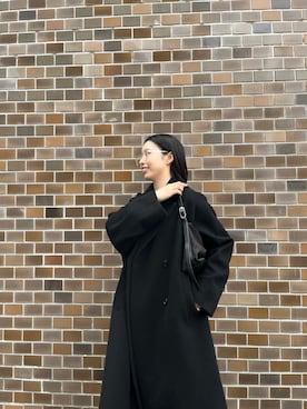 「おでかけコーデ」｜「アイテム（チェスターコート）」を使った、MINAMIさん（レディース・153cm）の秋コーディネート