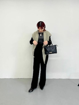 「アイテム（ストール/ショール）」を使った、MINAMIさん（レディース・153cm）の夏コーディネート
