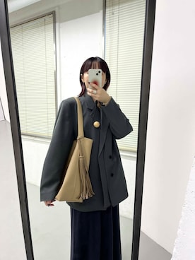 「ブルベ冬×秋カラーコーデ」｜MINAMIさん（レディース・153cm）の秋コーディネート